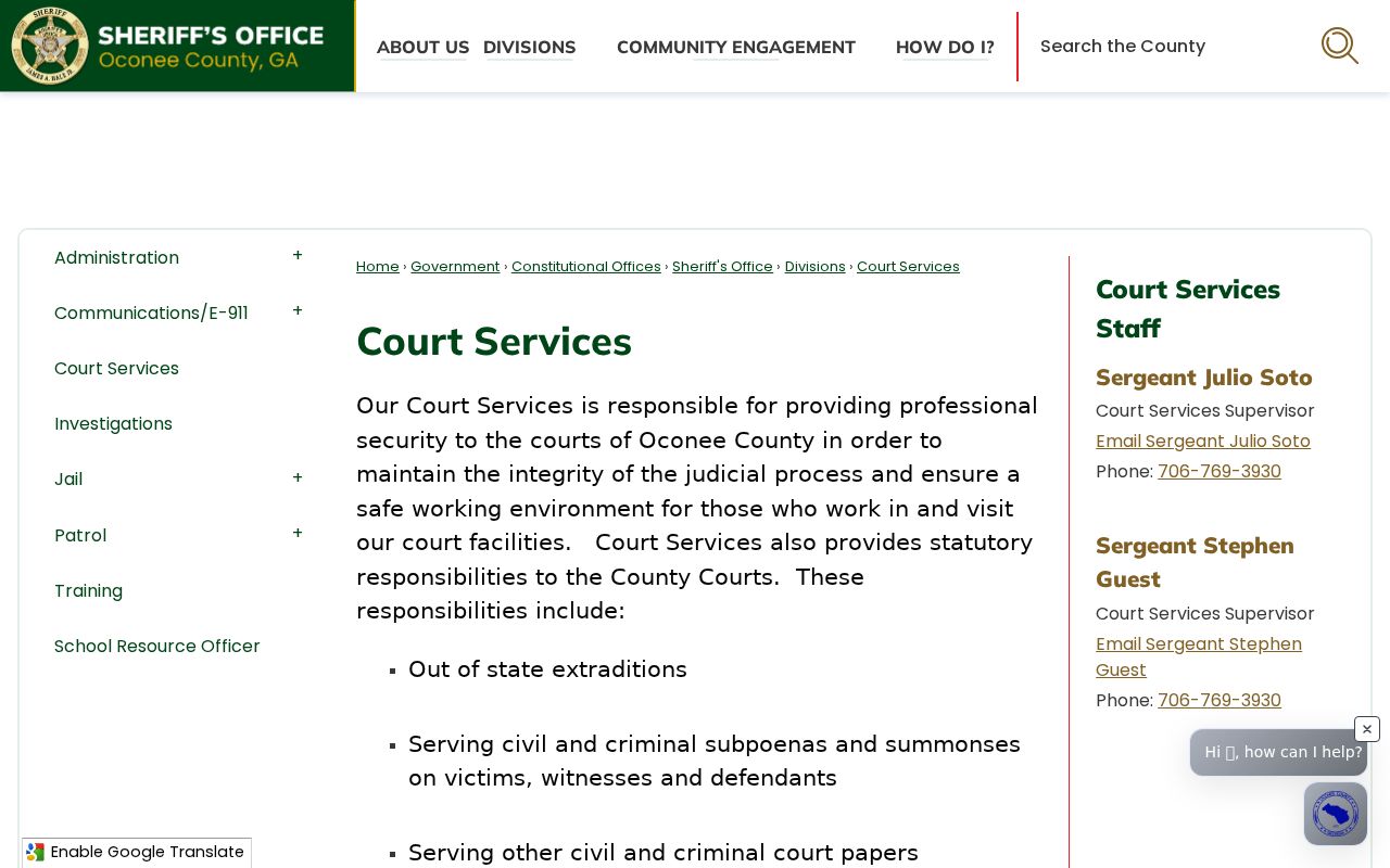 Oconee County most wanted Sheriff Court Services information